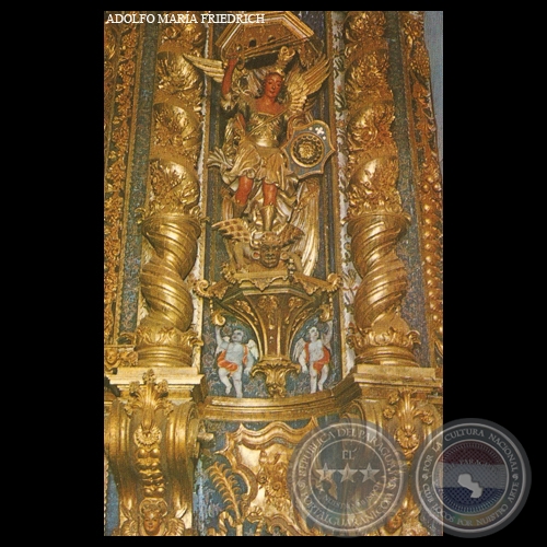 DETALLE DEL ALTAR MAYOR - IGLESIA DE YAGUARÓN - Foto de ADOLFO MARÍA FRIEDRICH